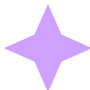 Purple star bullet point icon
